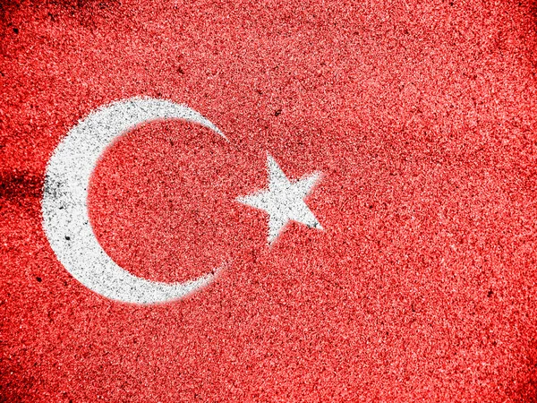 The Turkish flag — Stock Photo, Image