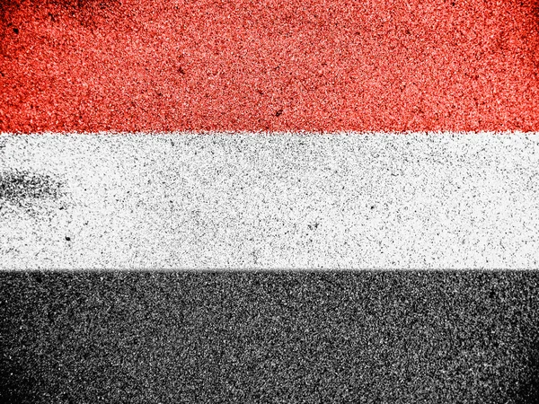 La bandera yemení — Foto de Stock