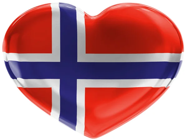 La bandera noruega — Foto de Stock