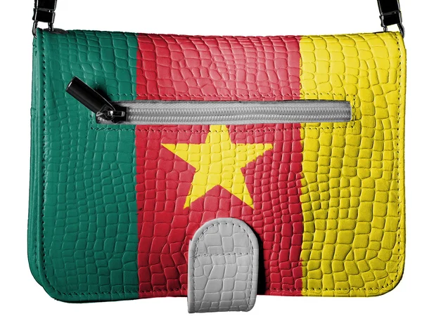 The Cameroonian flag — Stock Photo, Image