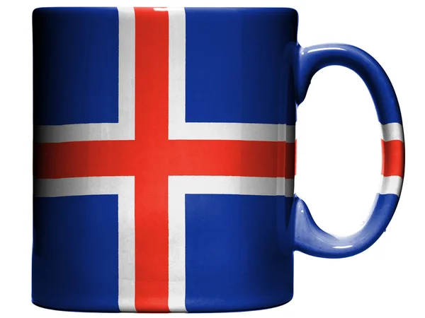 La bandera de Islandia — Foto de Stock