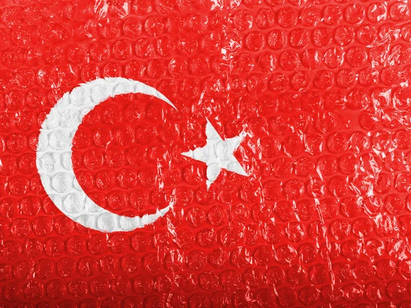 De Turkse vlag — Stockfoto
