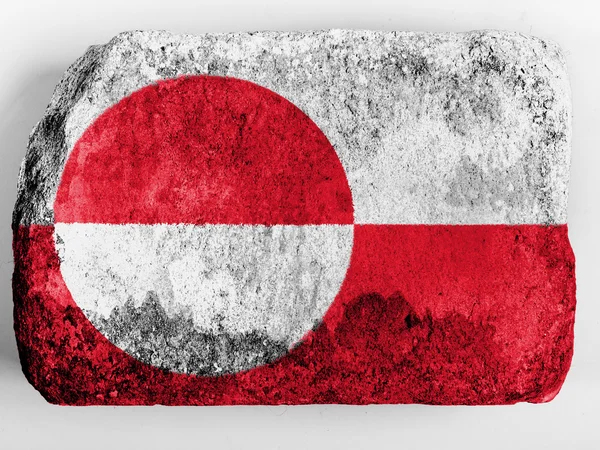 The Greenland flag — Stock Photo, Image