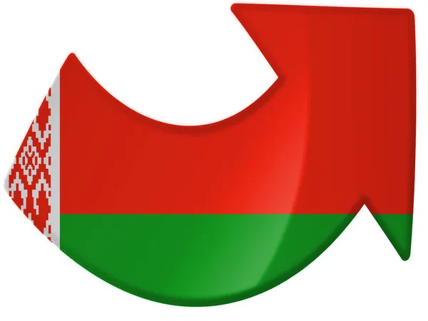 The Belarusian flag — Stock Photo, Image