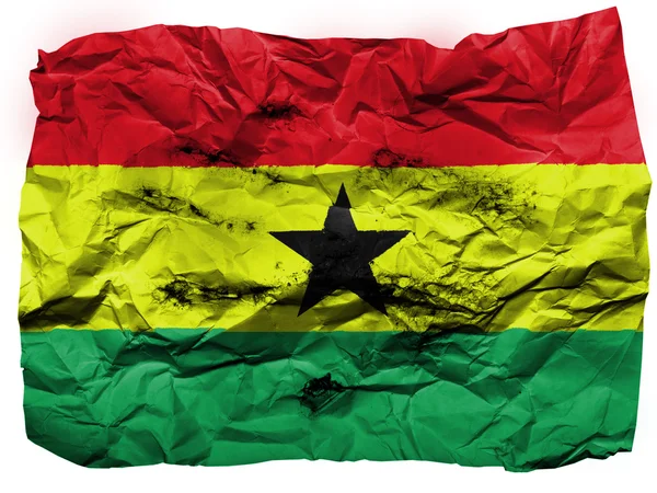 De vlag van ghana — Stockfoto