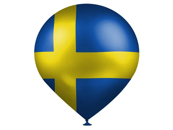 Die schwedische Flagge — Stockfoto