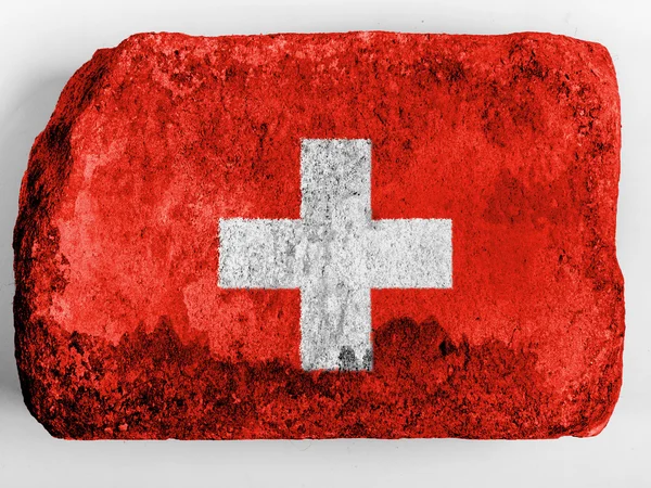 Schweiz flagga — Stockfoto