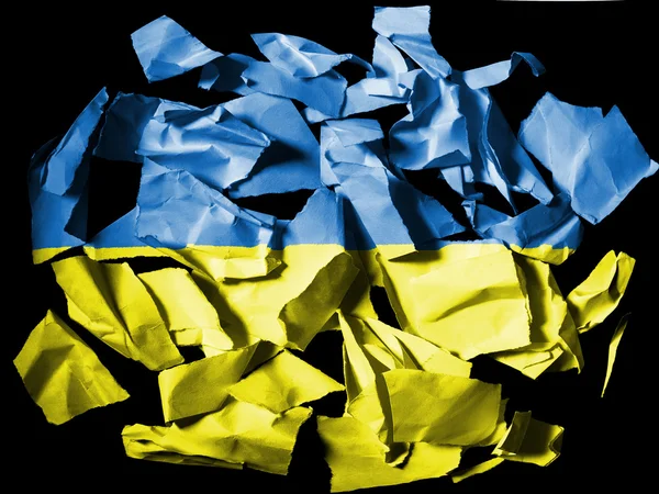 Die ukrainische Flagge — Stockfoto