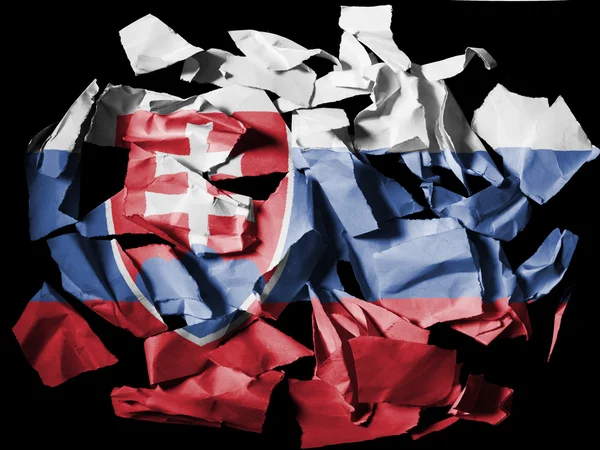 La bandiera slovacca — Foto Stock