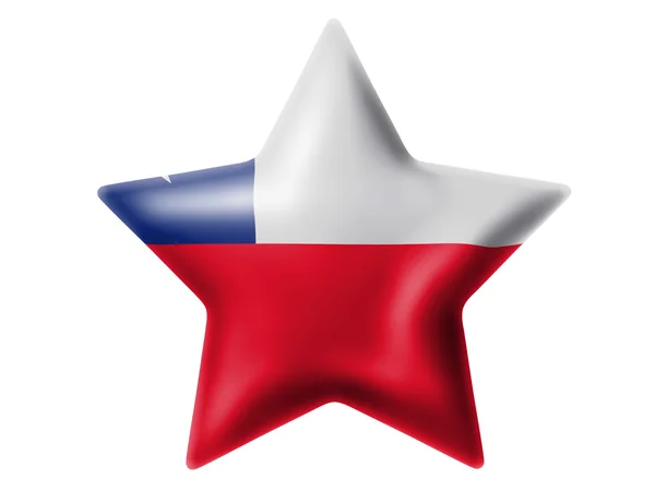 La bandera de Chile — Foto de Stock