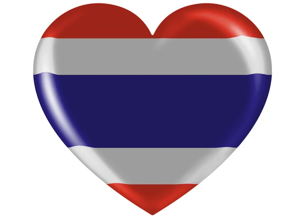 Bandeira tailandesa — Fotografia de Stock
