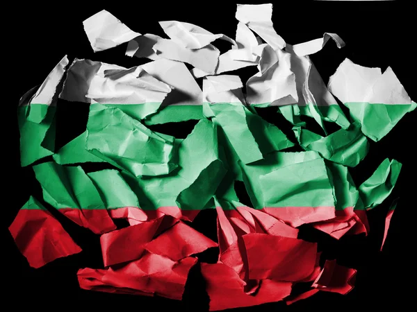 Die bulgarische Flagge — Stockfoto