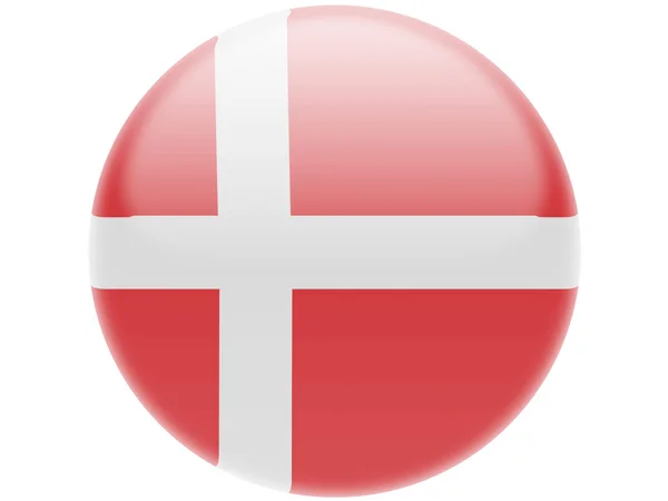 Den danska flaggan — Stockfoto