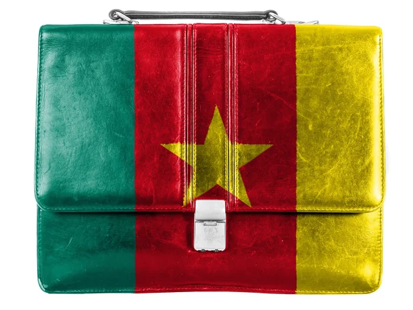 The Cameroonian flag — Stock Photo, Image