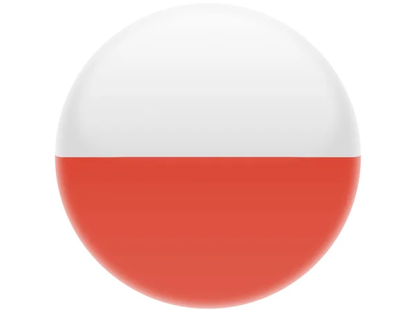 The Polish flag — Stock Photo, Image