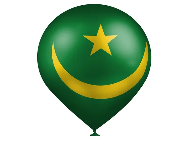 Bandeira mauriciana num balão — Fotografia de Stock