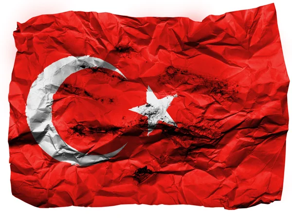 De Turkse vlag — Stockfoto