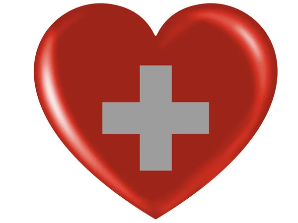 The Swiss flag — Stock Photo, Image