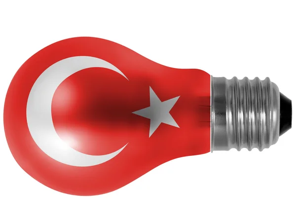 De Turkse vlag — Stockfoto