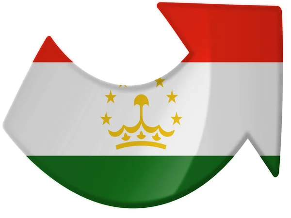 The Tajik flag — Stock Photo, Image