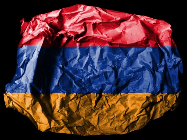 Die armenische Flagge — Stockfoto