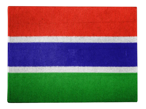 De vlag van gambia — Stockfoto