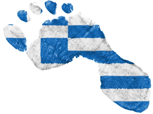 The Greek flag — Stock Photo, Image