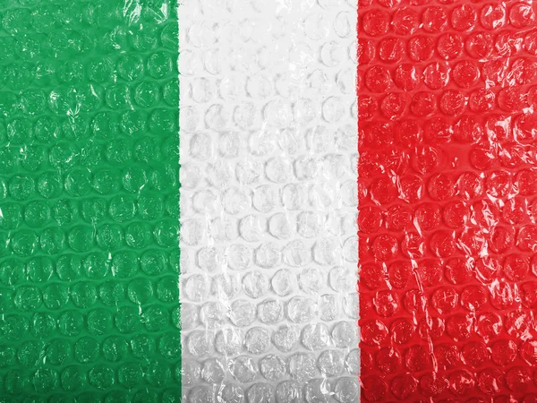 Die italienische Flagge — Stockfoto