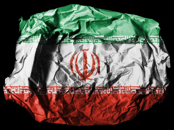 A bandeira iraniana — Fotografia de Stock