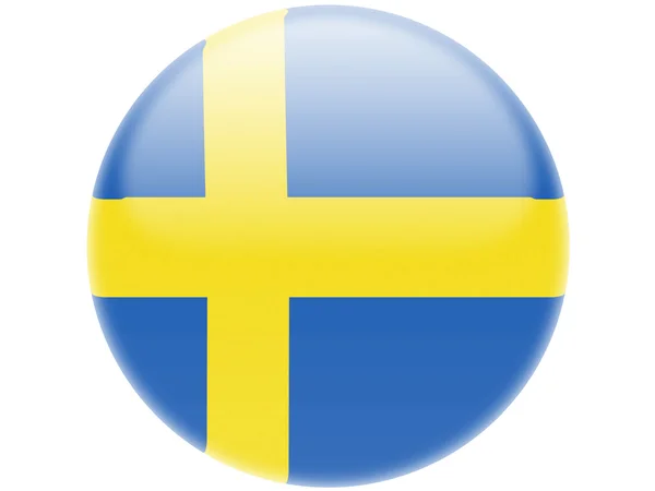 A svéd zászló Stock Kép