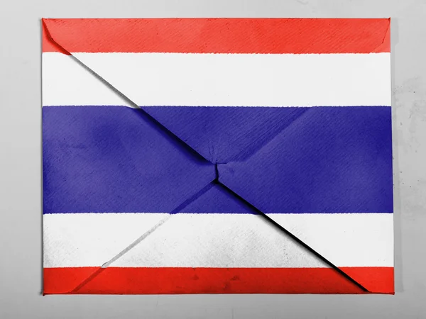 Die thailändische Flagge lizenzfreie Stockbilder