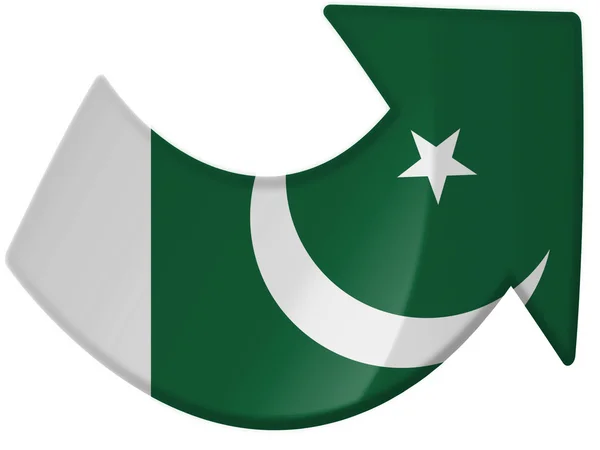 The Pakistani flag — Stock Photo, Image