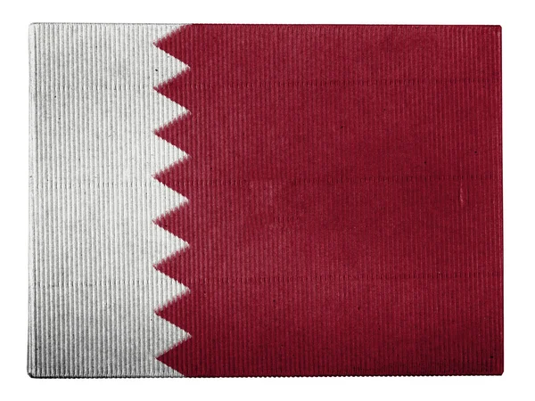 La bandera de Qatar — Foto de Stock