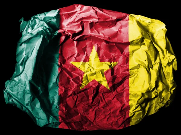 The Cameroonian flag — Stock Photo, Image