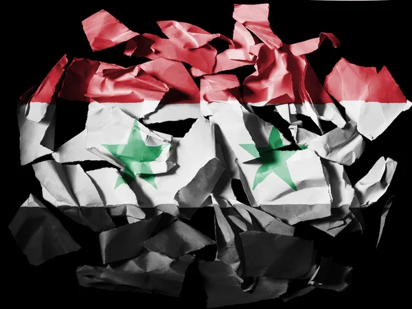 De vlag van Syrië — Stockfoto