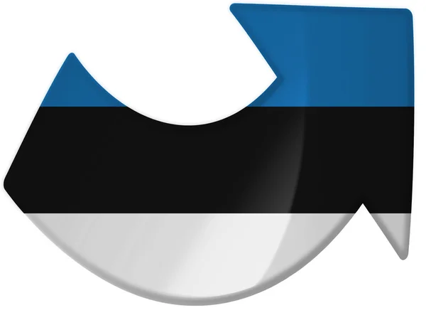Den estniska flaggan — Stockfoto