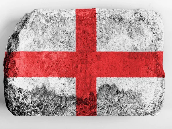 Inglaterra. Bandera inglesa pintada sobre ladrillo — Foto de Stock