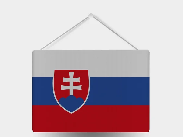 Flaggan Slovakien — Stockfoto