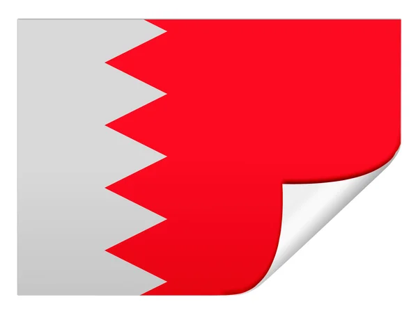 Bahrain. Bahras flag - Stock-foto