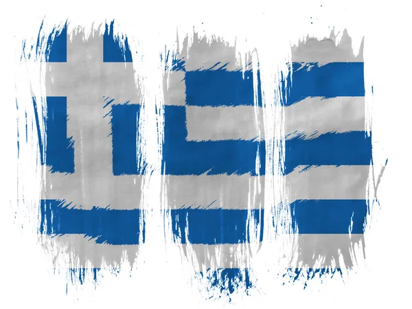 Die griechische Flagge — Stockfoto