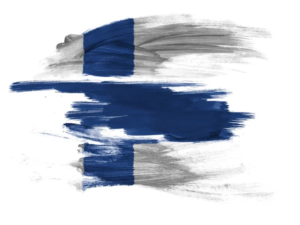 The Finnish flag — Stock Photo, Image