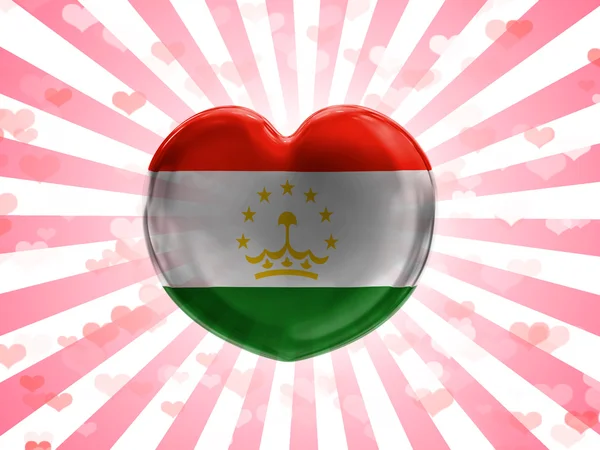 Flaggan tadzjikiska — Stockfoto