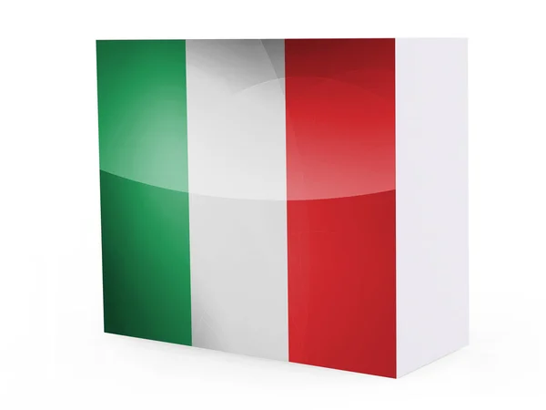 Italiensk flagg — Stockfoto