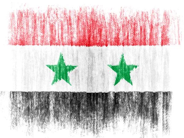 Flaggan Syrien — Stockfoto