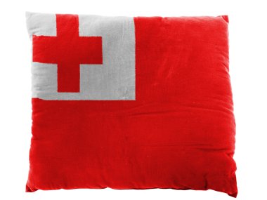 tonga bayrak yastığına boyalı