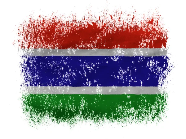 Прапор Гамбії — стокове фото