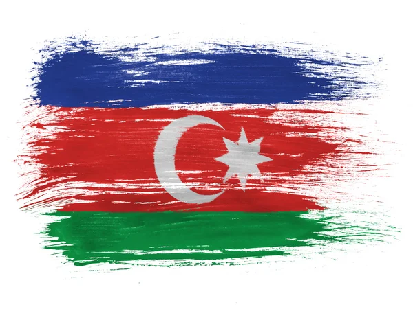 The Azerbaijani flag — Stock Photo, Image