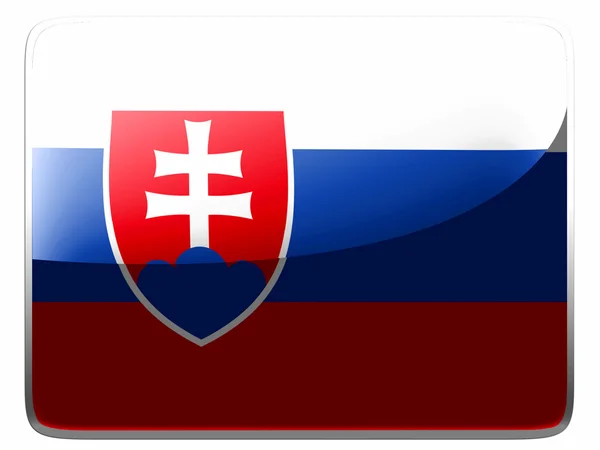 Flaggan Slovakien — Stockfoto