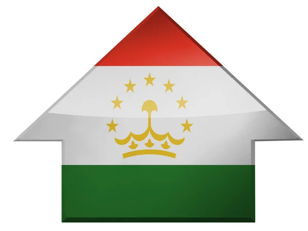 A bandeira tajique — Fotografia de Stock