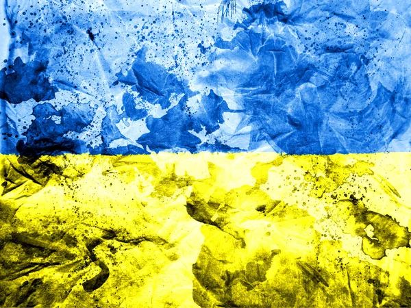 The Ukrainian flag — Stock Photo, Image